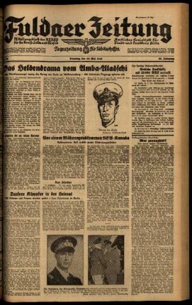 Ausgabe vom Dienstag, den 20. Mai 1941.