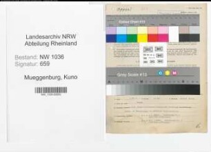 Entnazifizierung Kuno Mueggenburg , geb. 21.03.1905 (Kaufmaennischer Angestellter)