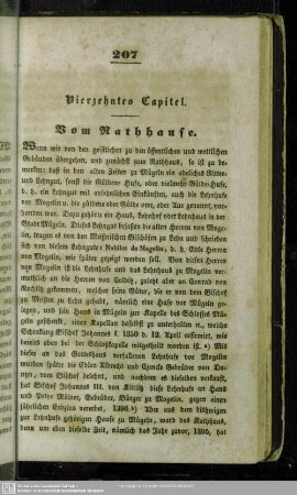 Vierzehntes Capitel. Vom Rathhause