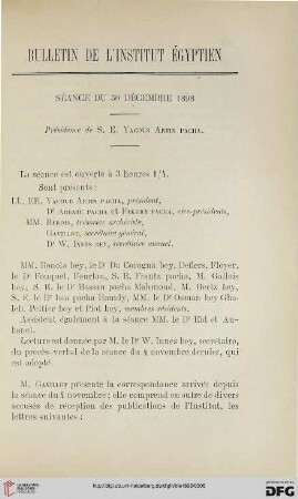 Séance du 30 décembre 1898