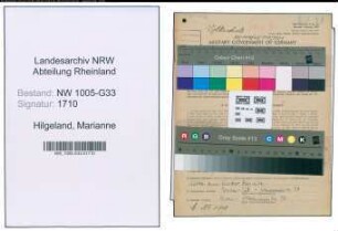 Entnazifizierung Marianne Hilgeland , geb. 26.04.1913 (Lehrerin)