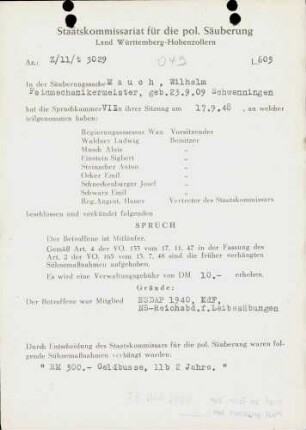 Mauch, Wilhelm