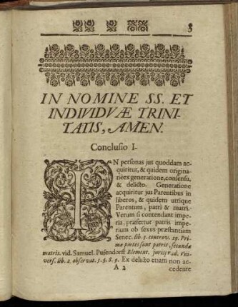 Conclusio I. - IX.