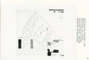 Gästehaus des Senats, Berlin-Schmargendorf (Diplomarbeit bei Kurt Dübbers): Grundriss Obergeschosse 1:200
