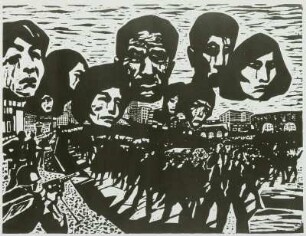 Das Begräbnis Pablo Nerudas; aus der Serie: "Chile 1973"