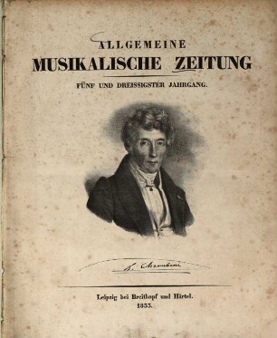 Allgemeine musikalische Zeitung. 35. 1833