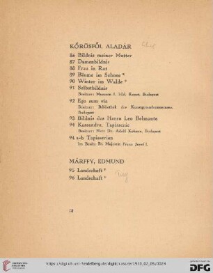 Körösföi, Aladár (Nr. 86-94)