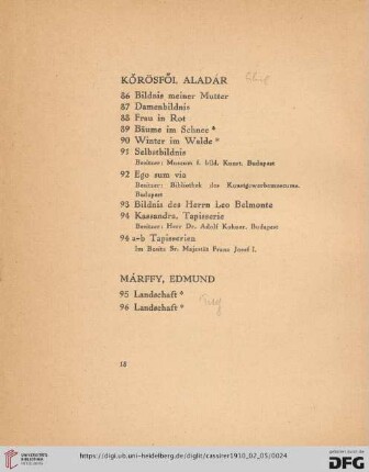 Körösföi, Aladár (Nr. 86-94)
