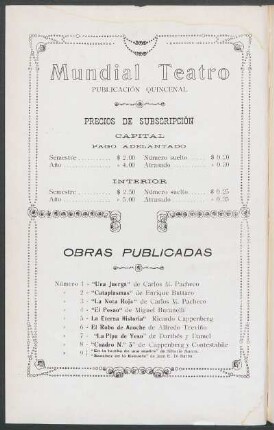 Obras publicadas