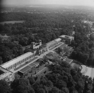 Orangerieschloss am Nordrand der Parkanlage Sanssouci in Potsdam : Blickrichtung Nordosten