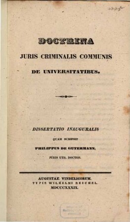 Doctrina iuris criminalis communis de universitatibus