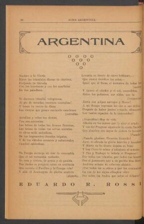 Argentina : [Poesía]