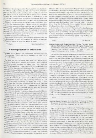 126-127 [Rezension] Sermons