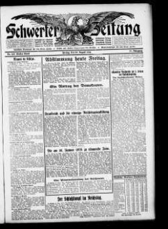 Schwerter Zeitung : Heimatblatt für die Stadt Schwerte und die Ämter Westhofen und Ergste : einzige in Schwerte gedruckte Zeitung