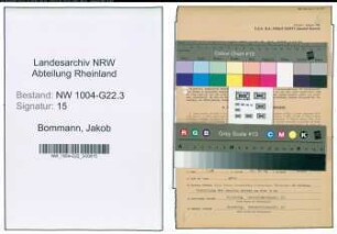 Entnazifizierung Jakob Bommann , geb. 05.10.1895 (Abt.Leiter)