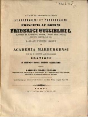 Specimen editionis Hegesippi de bello Judaico (von C. Fr. Weber). 7
