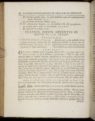 Evangelium Domin. Adventus III, Matth. XI, 2 - 10, Extans