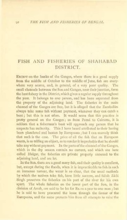 Fish and fisheries of Shahabad District