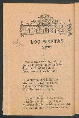 Los piratas : Canción