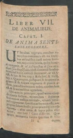 Liber VII. De Animalibus