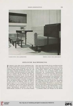 Seelische Raumwirkung