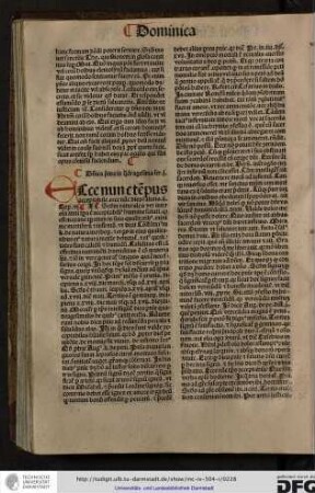 Dominica prima in quadragesima.