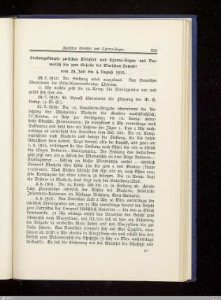 Stellungskämpfe zwischen Weichsel und Czarna-Bogen und Vormarsch bis zum Gefecht bei Warschau-Sawady