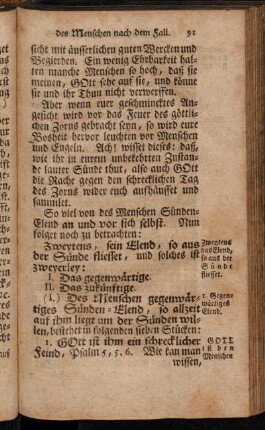 Zweytens das Elend, so aus der Sünde fliesset.