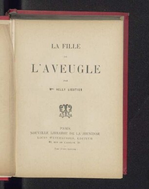 La fille de l'aveugle