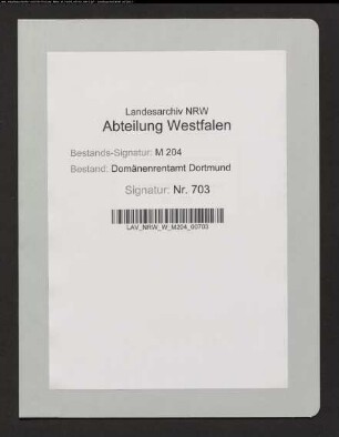 Umwandlung des Zehnten in Ostendorf und in Opherdicke von Kohlmann in Opherdicke in Geldrente und deren Ablösung