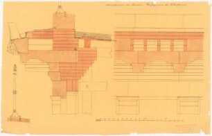 Ministerium des Inneren: Hauptgesims der Vorderfront