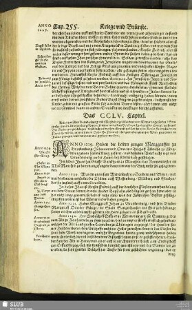 Das CCLV. Capitel