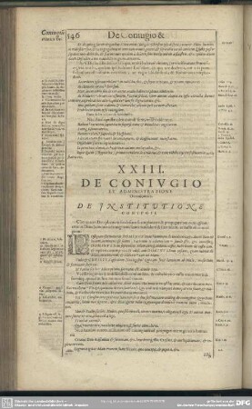 XXIII. De Coniugio Et Administratione Oeconomica