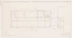 Rittberg Krankenhaus, Berlin-Lichterfelde Um- und Neubau: Anbau: Grundriss Fundament 1:50