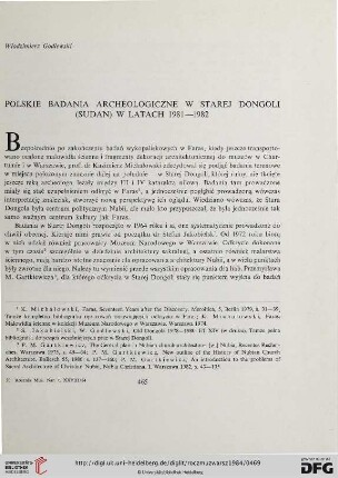 28: Polskie badania archeologiczne w Starej Dongoli (Sudan) w latach 1981 - 1982