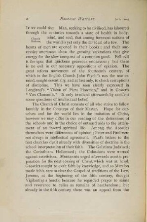 English writers : an attempt towards a history of English literature, 5