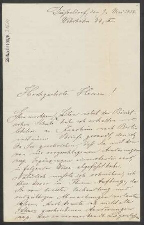 Brief an B. Schott's Söhne : 09.05.1888