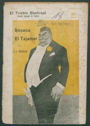1919004100: El tajamar : sainete en dos cuadros