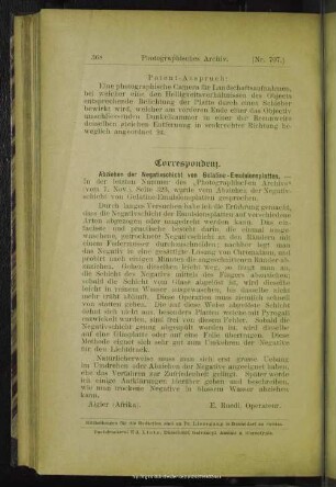 Correspondenz