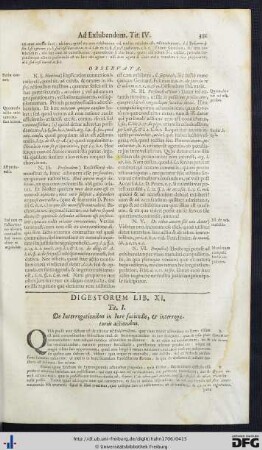 Digestorum Lib. XI - XV.