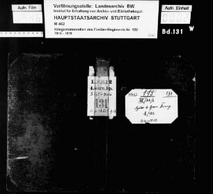 Kriegsstammrollen der 4. Garnisonskompanie