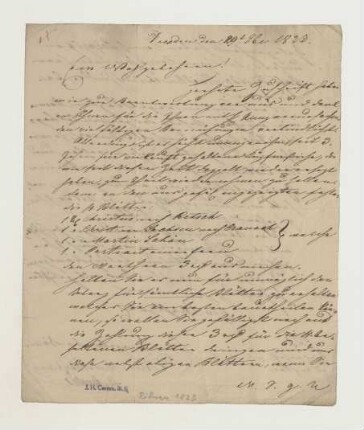 Brief von Ernst Arnold von Rittner's Kunsthandlung an Joseph Heller