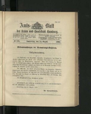 No. 125. 14. August. 1902.