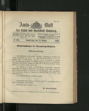 No. 125. 14. August. 1902.
