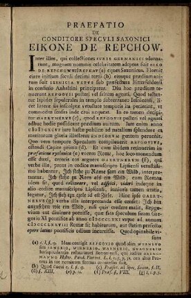 De Eikone de Repchow speculi Saxonici conditore.