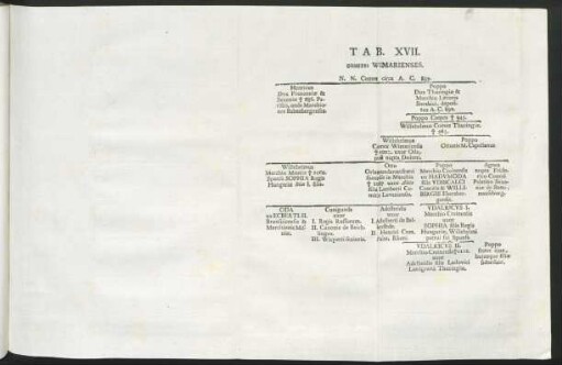 Tab. XVII. Comites Wimarienses