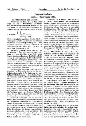 Programmschau : Deutsch-Österreich 1891