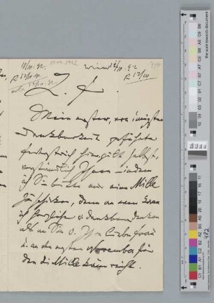 Brief an Fritz Simrock