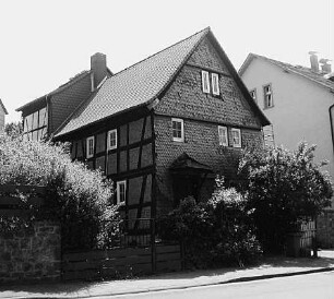 Wohnhaus, Fachwerk; Gelnhausen, Hanauer Landstraße 15