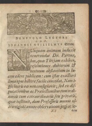 Benevolo Lectori S. D. P. Iohannes Guilielmus Struve.
